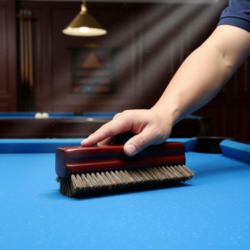 Wooden billiard table brush - table,