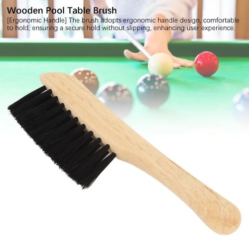 Wooden pool table - wooden, brush