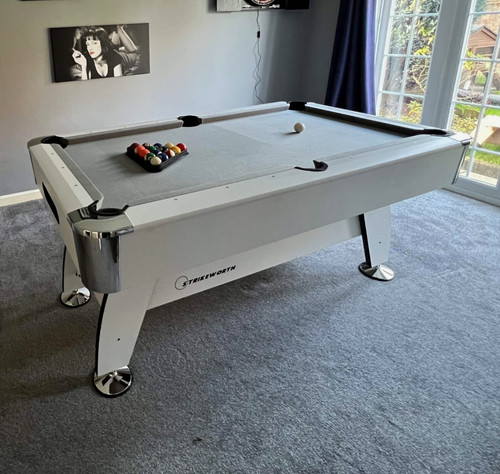 White pool table grey - table/,